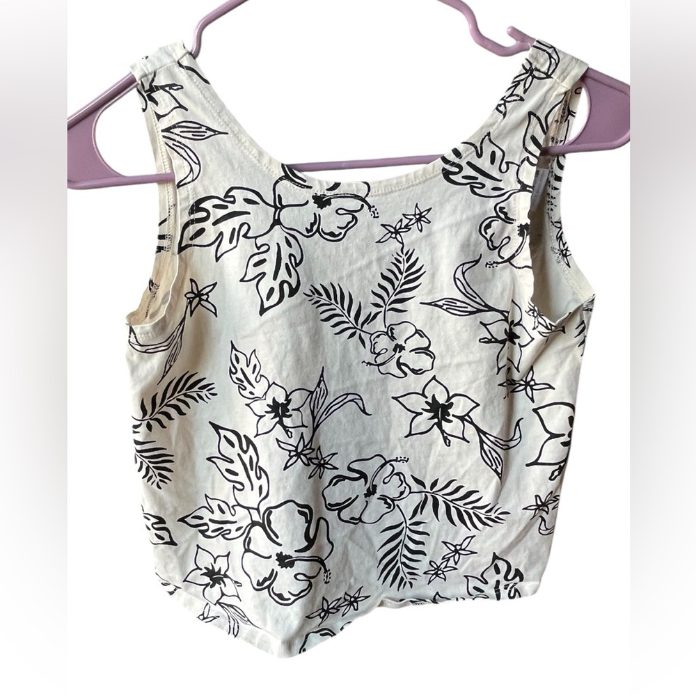 Zara Floral Crop top size13-14